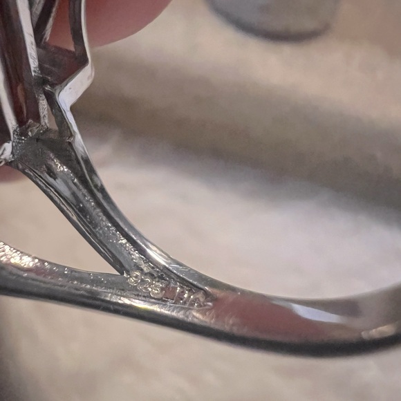 Genuine Gemstones Unique Creations Sterling Colored Bar Modernist .925 Ring - Picture 9 of 9